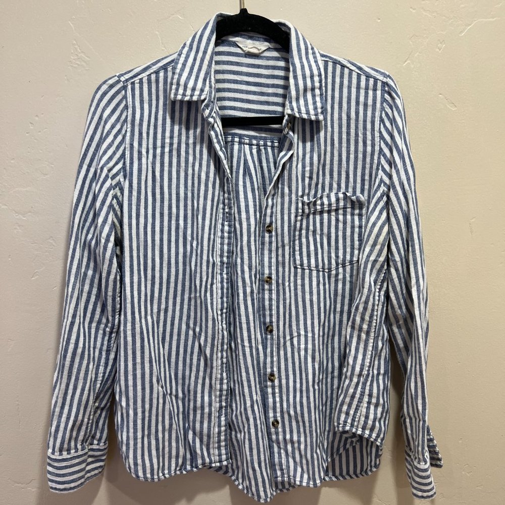 Stripped button down shirt